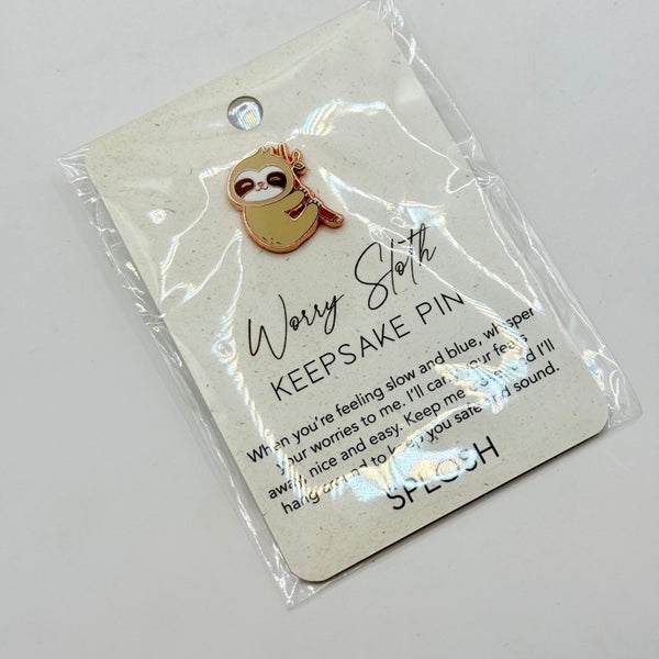 Splosh Worry Sloth Keepsake Pin64455802648835110
