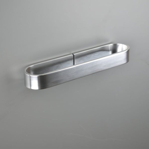 Aluminum Towel Holder Black Bathroom Towel Bar Ring Free Punch Towel Rack 3M Carousel 1