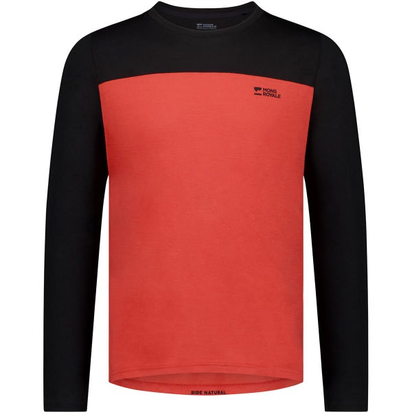 Mons Royale Men's Diversion Merino Bike Jersey Long Sleeve Carousel 1