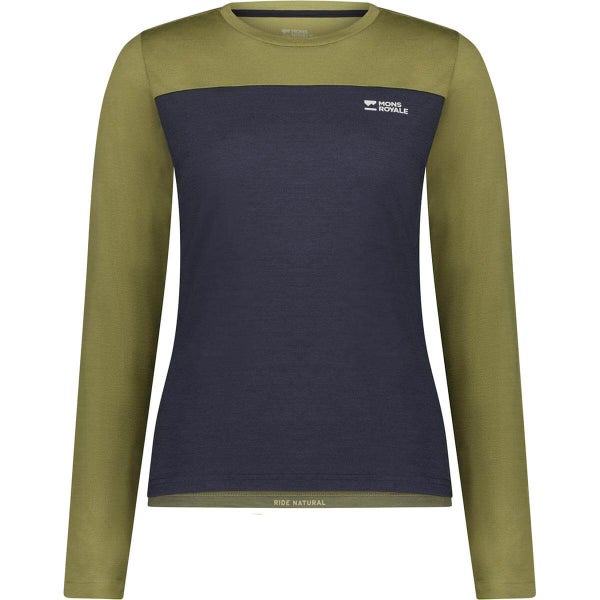 Mons Royale Women's Diversion Merino Bike Jersey Long Sleeve Carousel 1