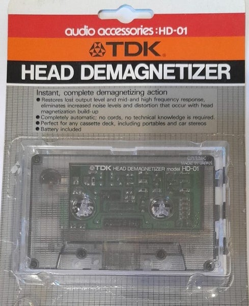 CLASSIC! TDK HD-01 Head Demagnetizer / Demag Cassette Tape (LIKE NEW!) - Japan Carousel 1