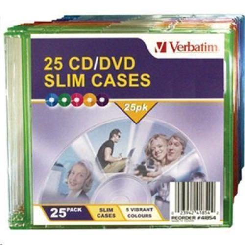 Verbatim 41854 Empty CD Slim Cases - 25 Pack [41854] Carousel 1