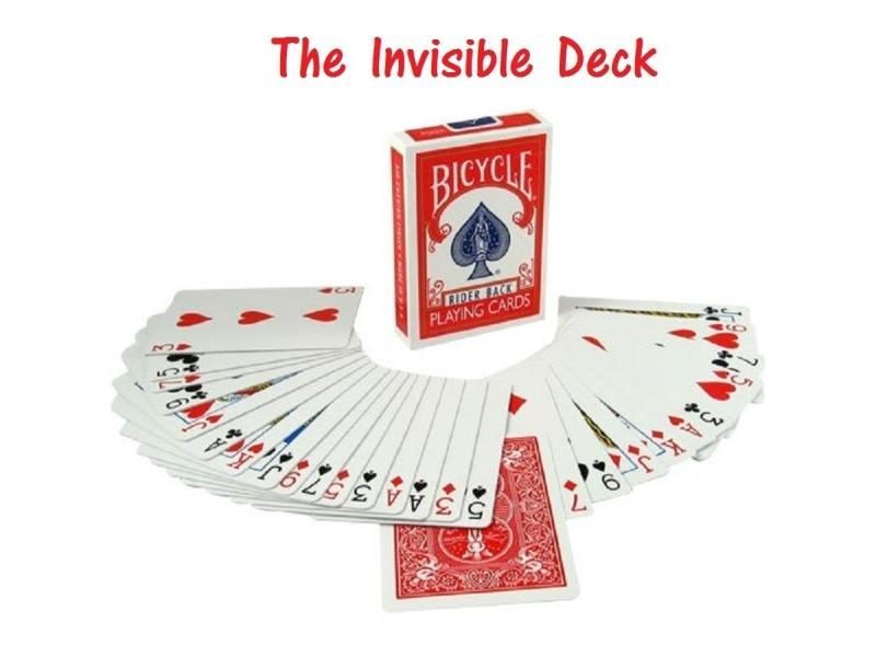 The Invisible Deck Rider Back Playing Cards Collectible Poker Card Games Carousel 1