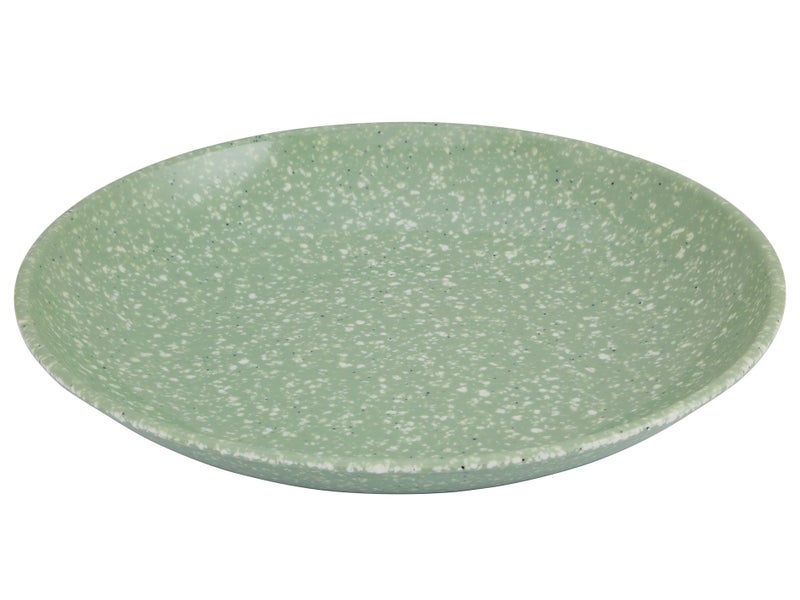 35cm Large Round Green Plate - Melamine Serving Dish Platter Carousel 1