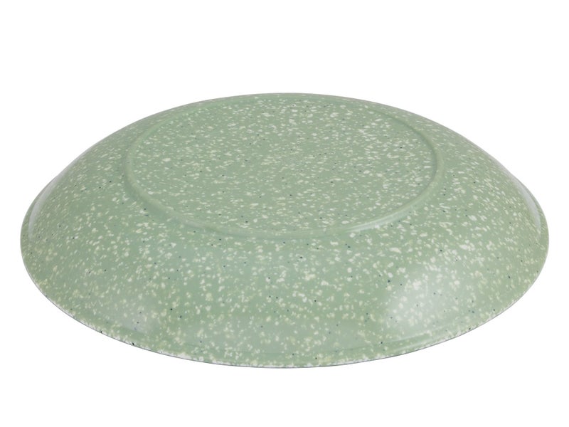 35cm Large Round Green Plate - Melamine Serving Dish Platter Carousel 2