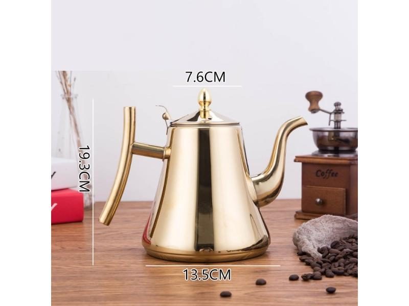 1L/1.5L/2L Stainless Steel Thicker Water Kettle TeaPot With Filter Metal Gas Carousel 1