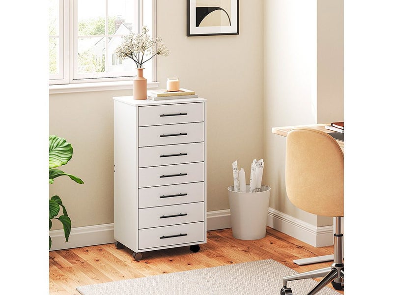 Storage Unit Office Drawers Filing Cabinets Cosmetic Storage Unit White Carousel 1