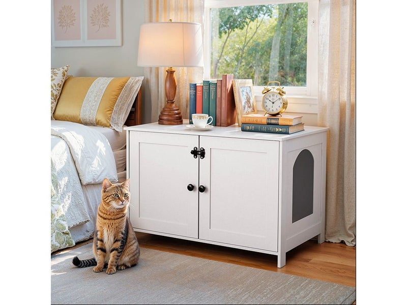 Enclosed Cat Litter Box Cabinet Furniture Carousel 2