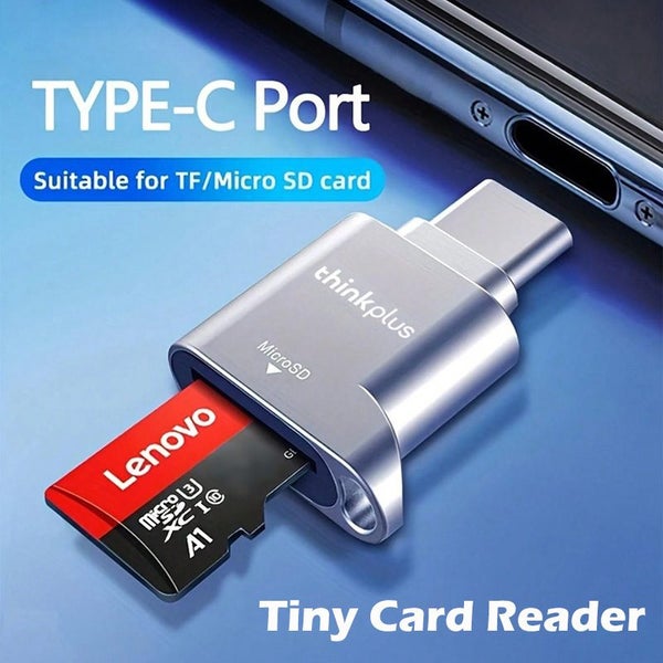 Lenovo Thinkplus USB C Type-C Micro SD Card Reader Memory Card Mini Carousel 2