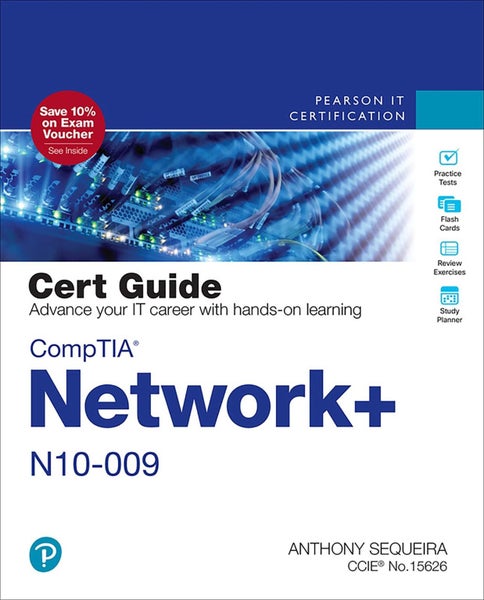 CompTIA Network+ N10-009 Cert Guide by Anthony Sequeira - Paperback Carousel 1