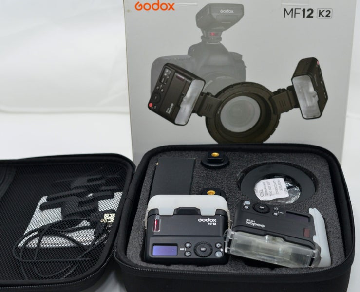 Godox:Macro flash kit- MF 12-K2 with box and carry bag-Macro Photography63722276683523114