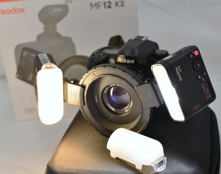 Godox:Macro flash kit- MF 12-K2 with box and carry bag-Macro Photography63722276683523113