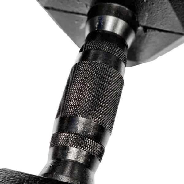 Hex Dumbbells | Black Handle 1 x 50kg Carousel 2