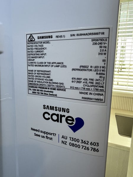 Samsung 676L Side by Side Fridge Freezer Stainless Steel63617769488513112