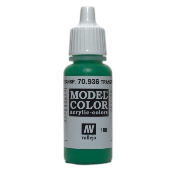 Vallejo Model Colour - Transparent Green 17 ml Old Formulation64231527191683110