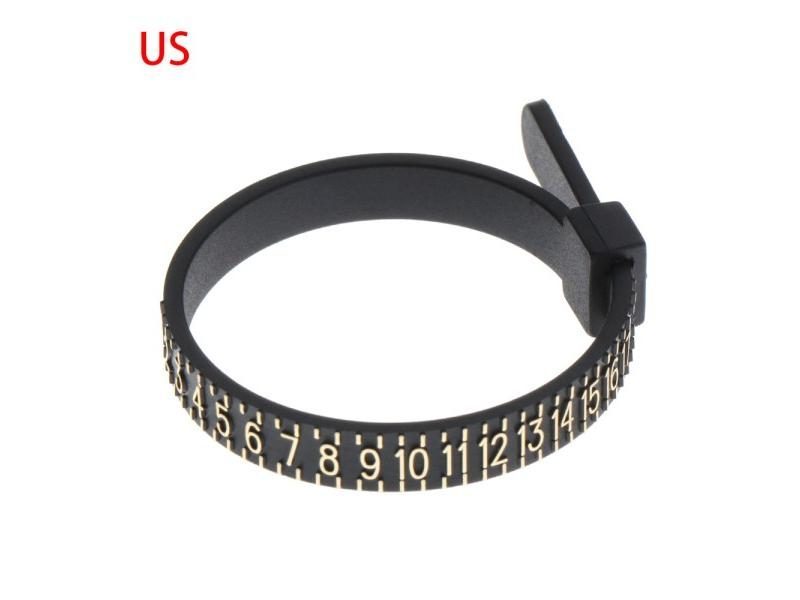 Ring Sizer Measure Finger Coil Ring Sizing Tool UK/US/EU/JP Size Measurements Carousel 1