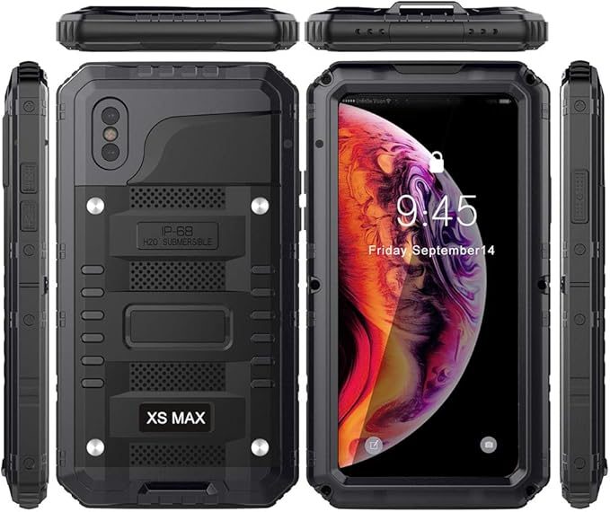 iPhone XS MAX Waterproof Case, IP68 Fully Waterproof Full Protection Cover Co... Carousel 1