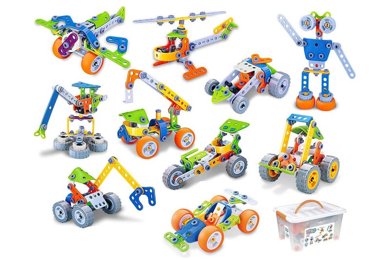 10 in 1 STEM Toys for 4+ Year Old Boy and Girl Birthday Gifts Building Toys Carousel 1