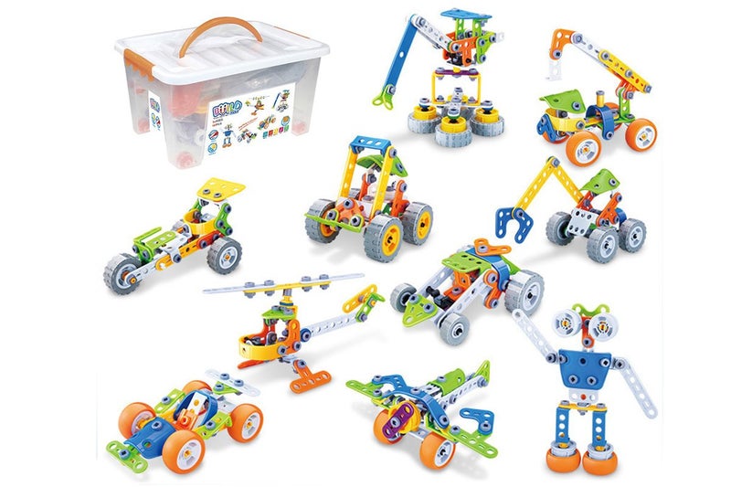 10 in 1 STEM Toys for 4+ Year Old Boy and Girl Birthday Gifts Building Toys Carousel 2