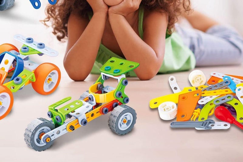 10 in 1 STEM Toys for 4+ Year Old Boy and Girl Birthday Gifts Building Toys Carousel 9