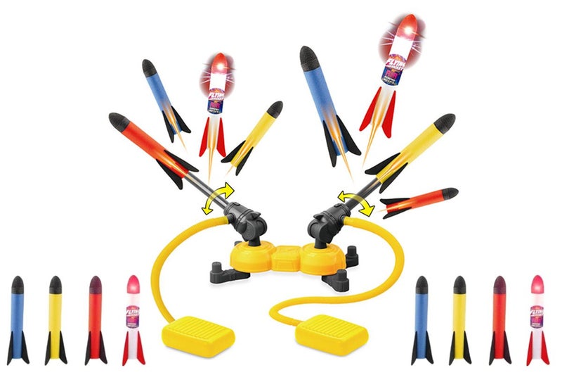 Dueling Rocket Launcher Toys With 8 Rockets Foam Blaster Toy Set For Little One Carousel 1