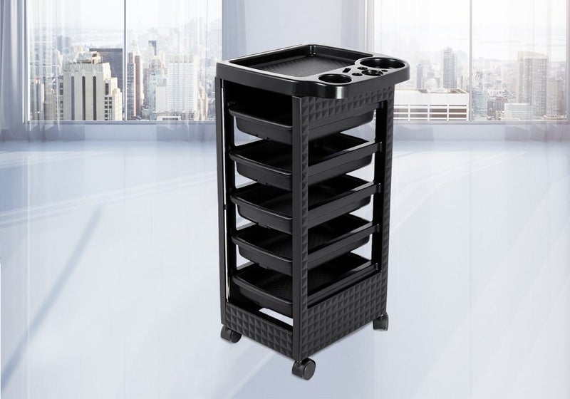 Hair Salon Trolley Tool Cart Hairdressing Colouring Beauty Storage Furniture Carousel 1