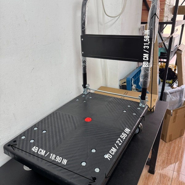 150kg Capacity Folding Hand Truck Heavy Duty Platform Cart Carousel 7