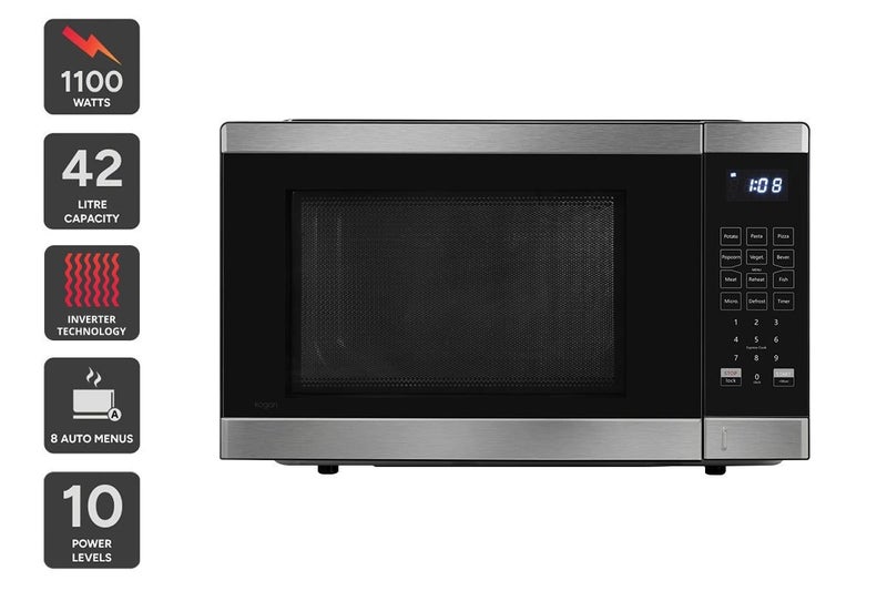 Kogan 42L Inverter Microwave Oven, KAMWO42INWB Carousel 1
