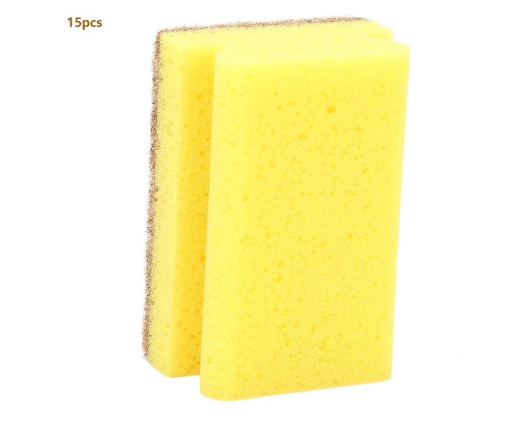 15pcs Household Dish Bowl Washing Cloth Rags Cleaning Sponge Scrubber Kitchen Carousel 1