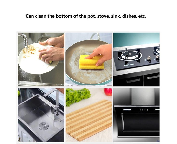 15pcs Household Dish Bowl Washing Cloth Rags Cleaning Sponge Scrubber Kitchen Carousel 5