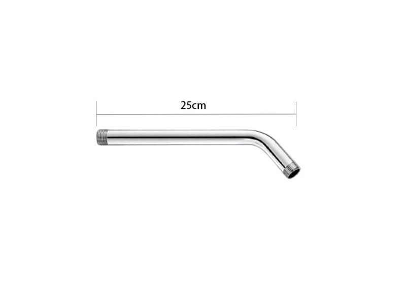 Stainless Steel Shower Head Extension Arm Wall Mounted Tube Rainfall Shower Carousel 1