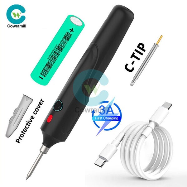 Cordless Electric Soldering Iron Kit Welding Irons Tool Adjustable Temperature Carousel 2
