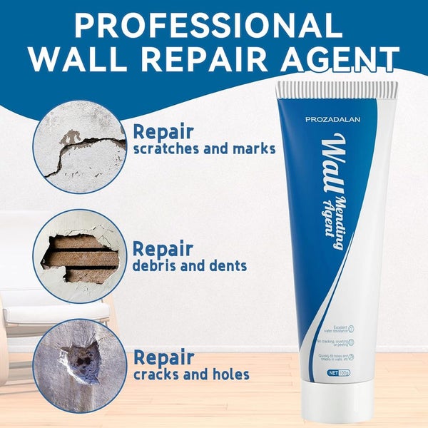 1set Wall Repair Cream Mending Agent Kit, Waterproof and Mildewproof Hole Fil... Carousel 2