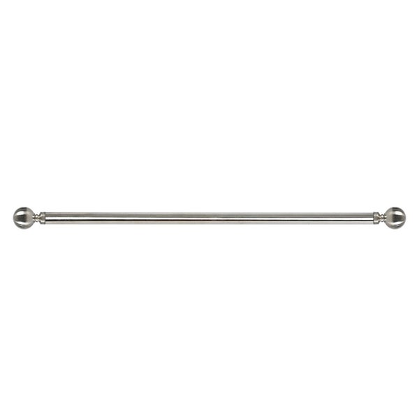 Marlow Adjustable Curtain Tension Rod Extendable Shower Rail Closet Pole Steel Carousel 1