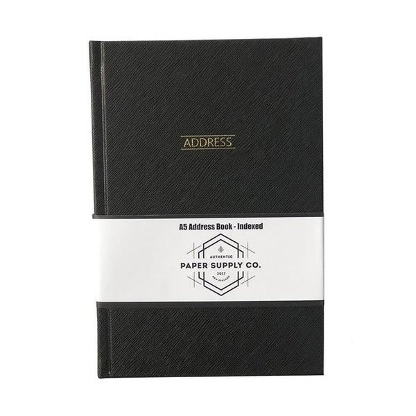 OSC Citta Address Book A5 Black Carousel 1