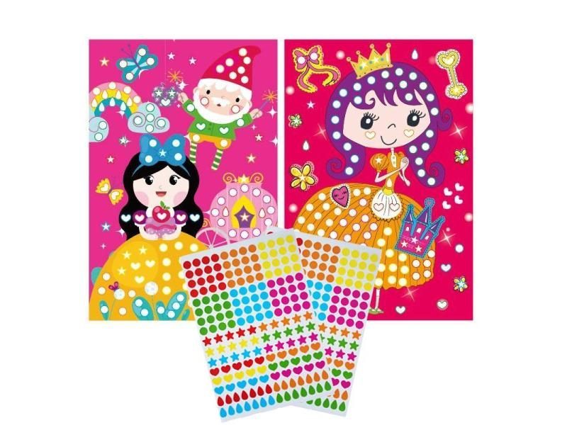 Funny Puzzle Dot Stickers For Kids Cute Cartoon Animal Drawing Mosaic Sticker Carousel 1