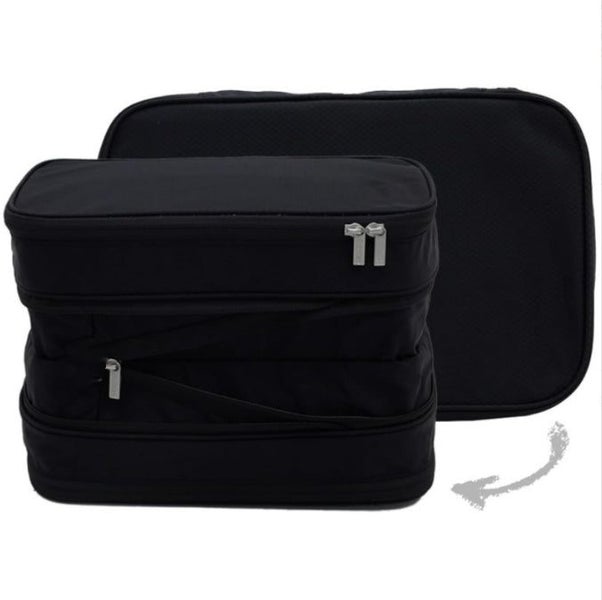 Elosung Black Durable Double Zipper Expandable Water Resistant Thick And Thin Cl Carousel 1