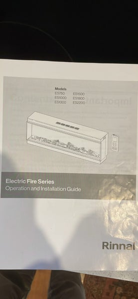 Rinnai electric fire Carousel 3