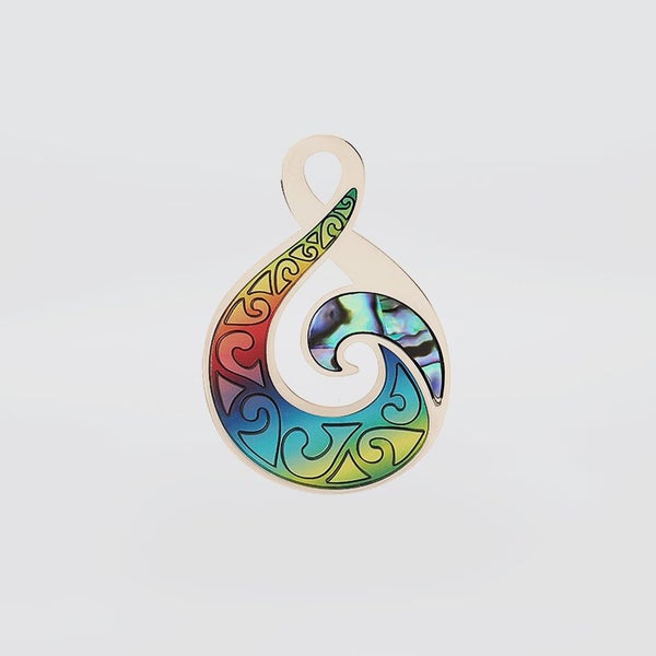 Pikoura Twist Multi-Coloured Paua Magnet Carousel 1