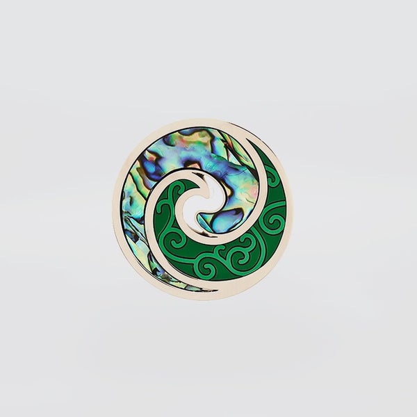 Paua Koru Spiral Magnet Carousel 1