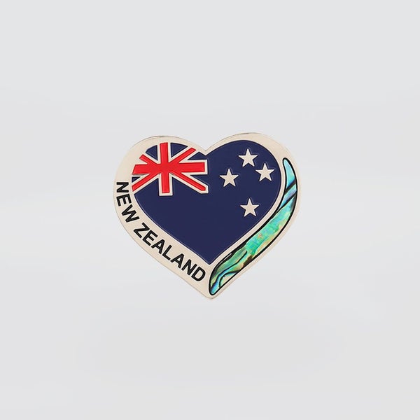 NZ Heart Flag Magnet Carousel 1