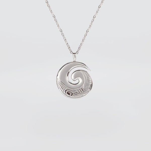 Stainless Steel Koru Pendant Carousel 1