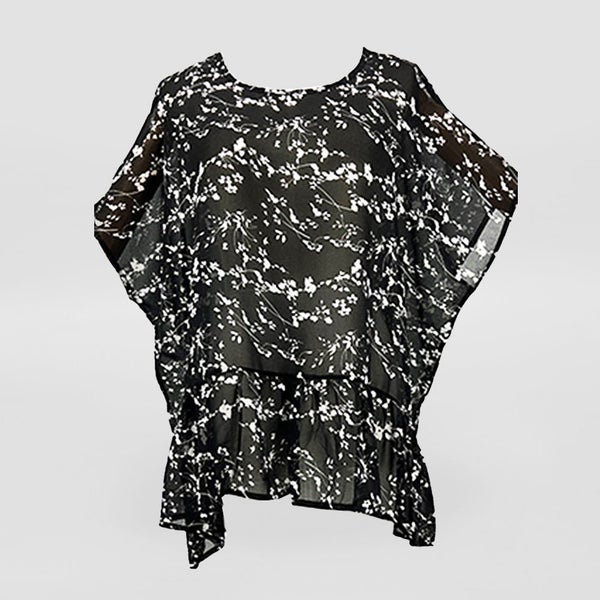 Black Blossom Summer Top Carousel 1