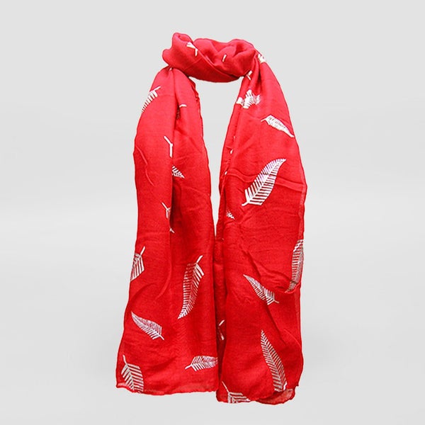 Scarves - 'Silver Fern Foil' Carousel 2