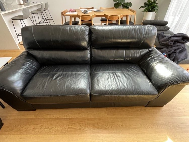 Leather Lounge Suite - 3 Seater + 2 Seater63620453748609112