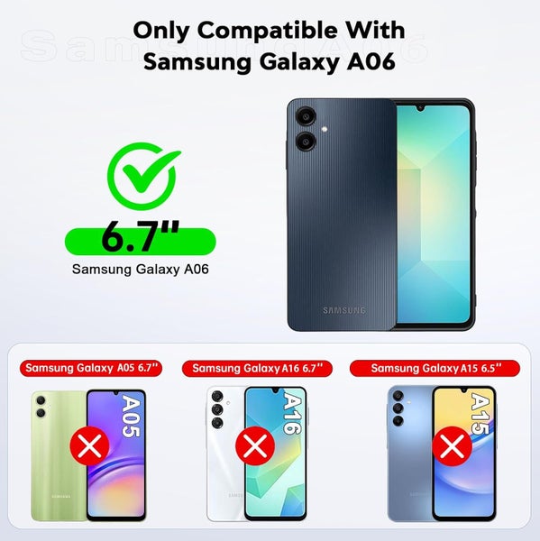 1x Wallet Phone Cover for Samsung A06 Carousel 2
