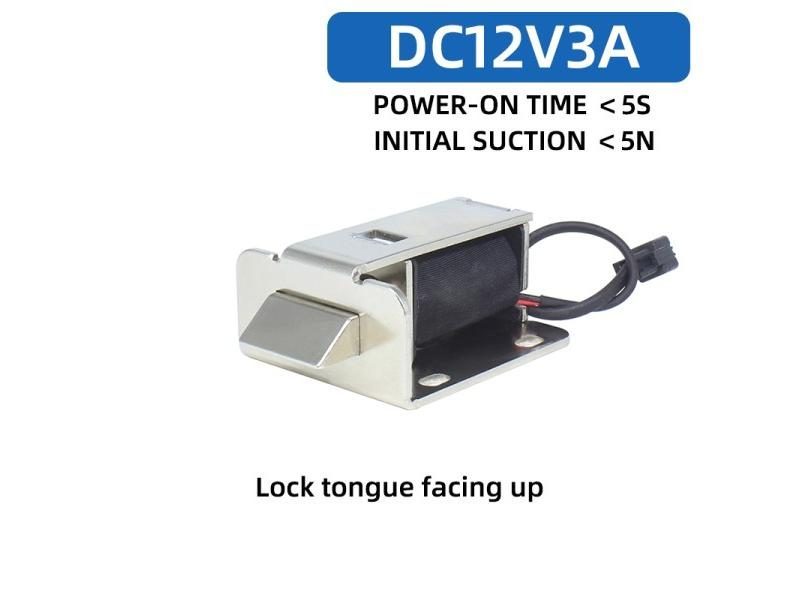 SM03 Waterproof Wide Tongue Electromagnetic Lock DC12V Electric Control Lock Carousel 1