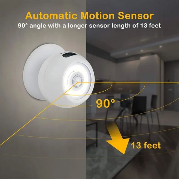 USB Rechargeable 360o Motion Sensor Activated Portable Night Light Carousel 2
