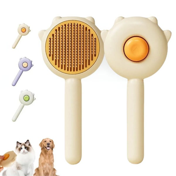 Pet De-shedding Needle Comb Massaging Grooming Brush Carousel 2