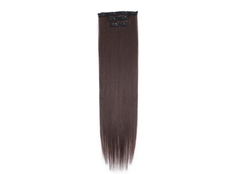 FASHION IDOL 8 Clips In Hair Extensions Long Straight Hairstyle Blonde 60CM Carousel 1